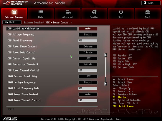 UEFI Setup ASUS Maximus V Extreme