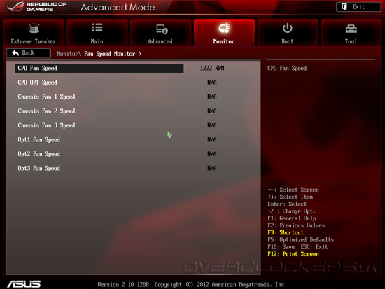 UEFI Setup ASUS Maximus V Extreme