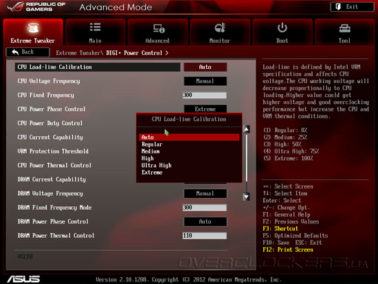 UEFI Setup ASUS Maximus V Extreme