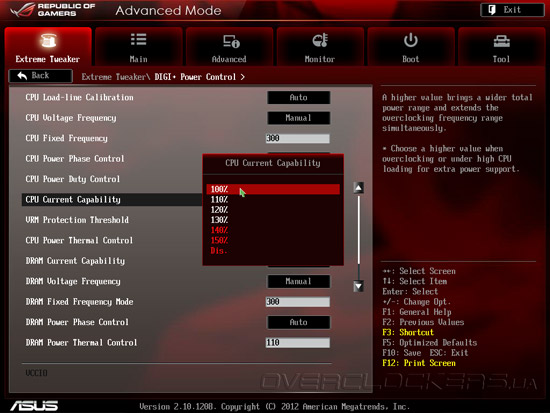 UEFI Setup ASUS Maximus V Extreme
