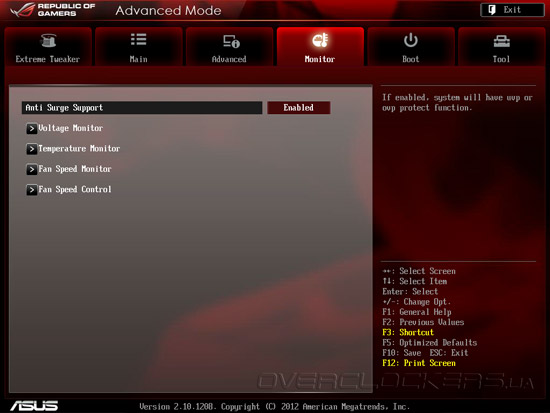 UEFI Setup ASUS Maximus V Gene