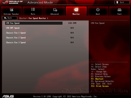 UEFI Setup ASUS Maximus V Gene