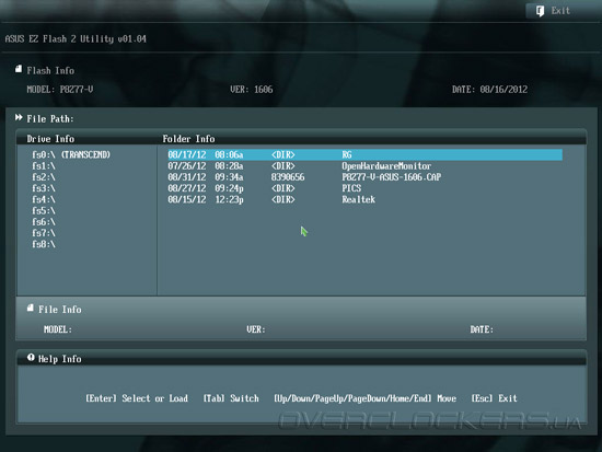 UEFI Setup ASUS P8Z77-V UEFI Setup ASUS P8Z77-V