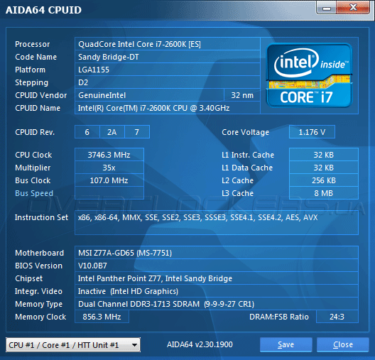 Разгон MSI Z77A-GD65 Разгон MSI Z77A-GD65