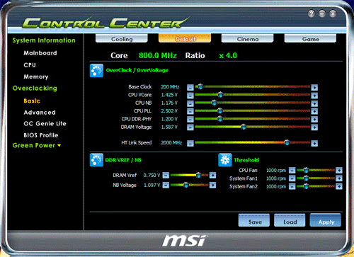 MSI Control Center