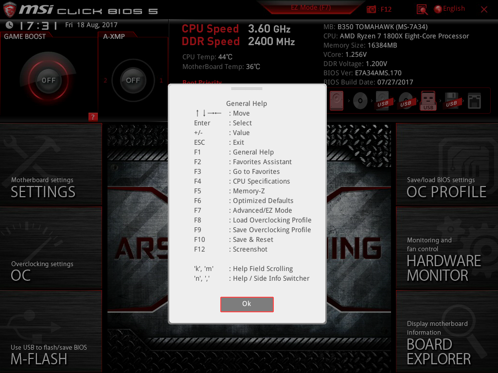 Msi b350 tomahawk инструкция