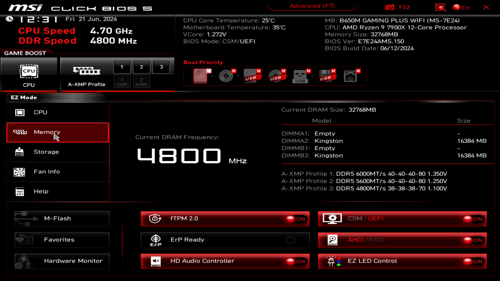 MSI B650M GAMING PLUS WIFI