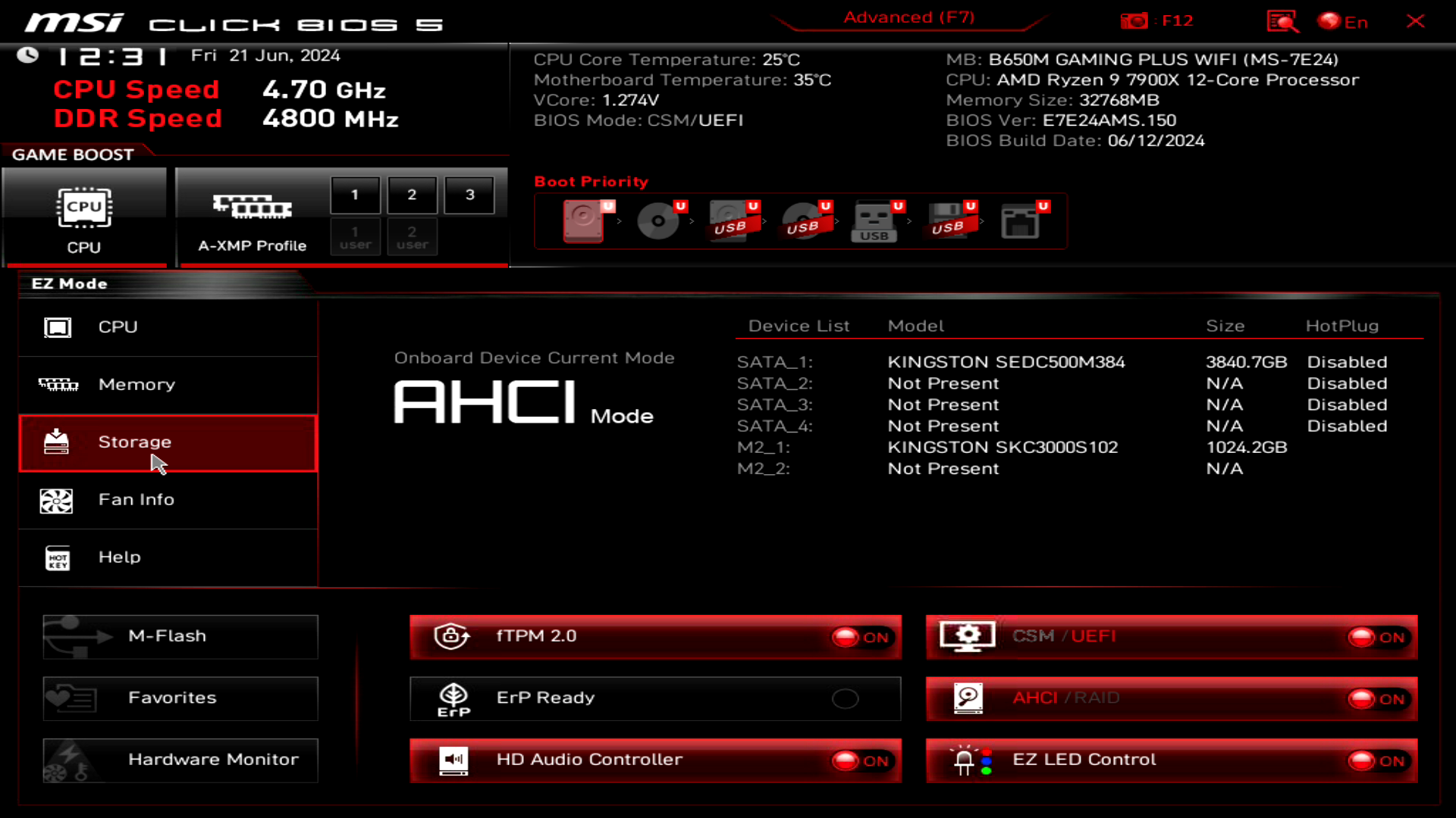 MSI B650M GAMING PLUS WIFI