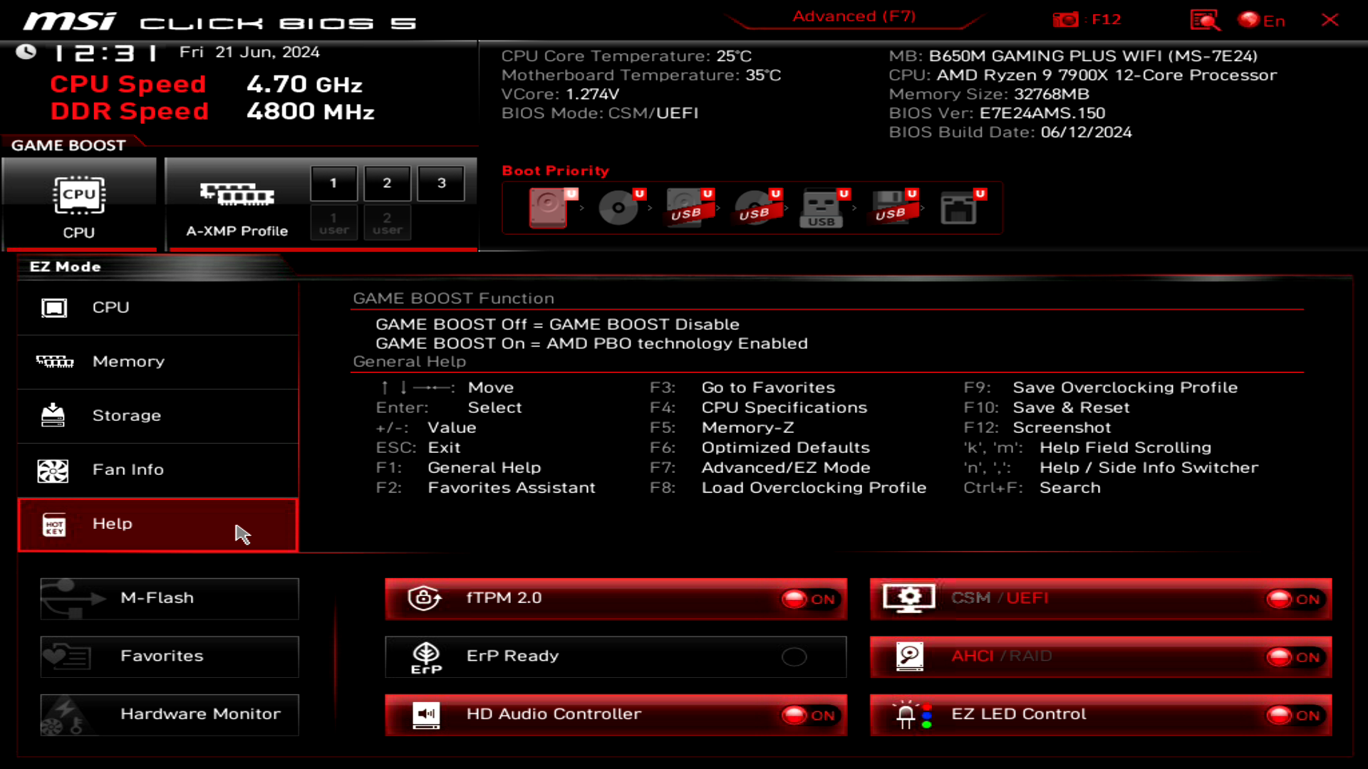 MSI B650M GAMING PLUS WIFI