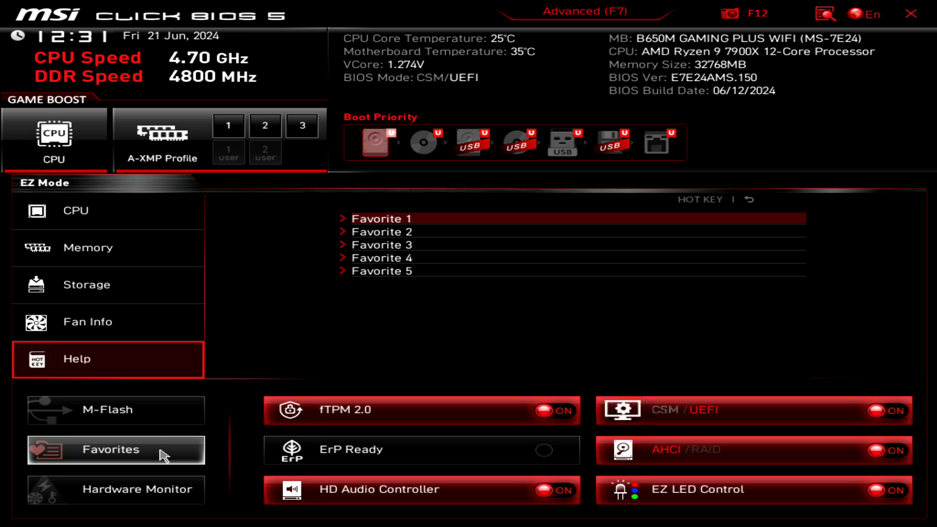 MSI B650M GAMING PLUS WIFI