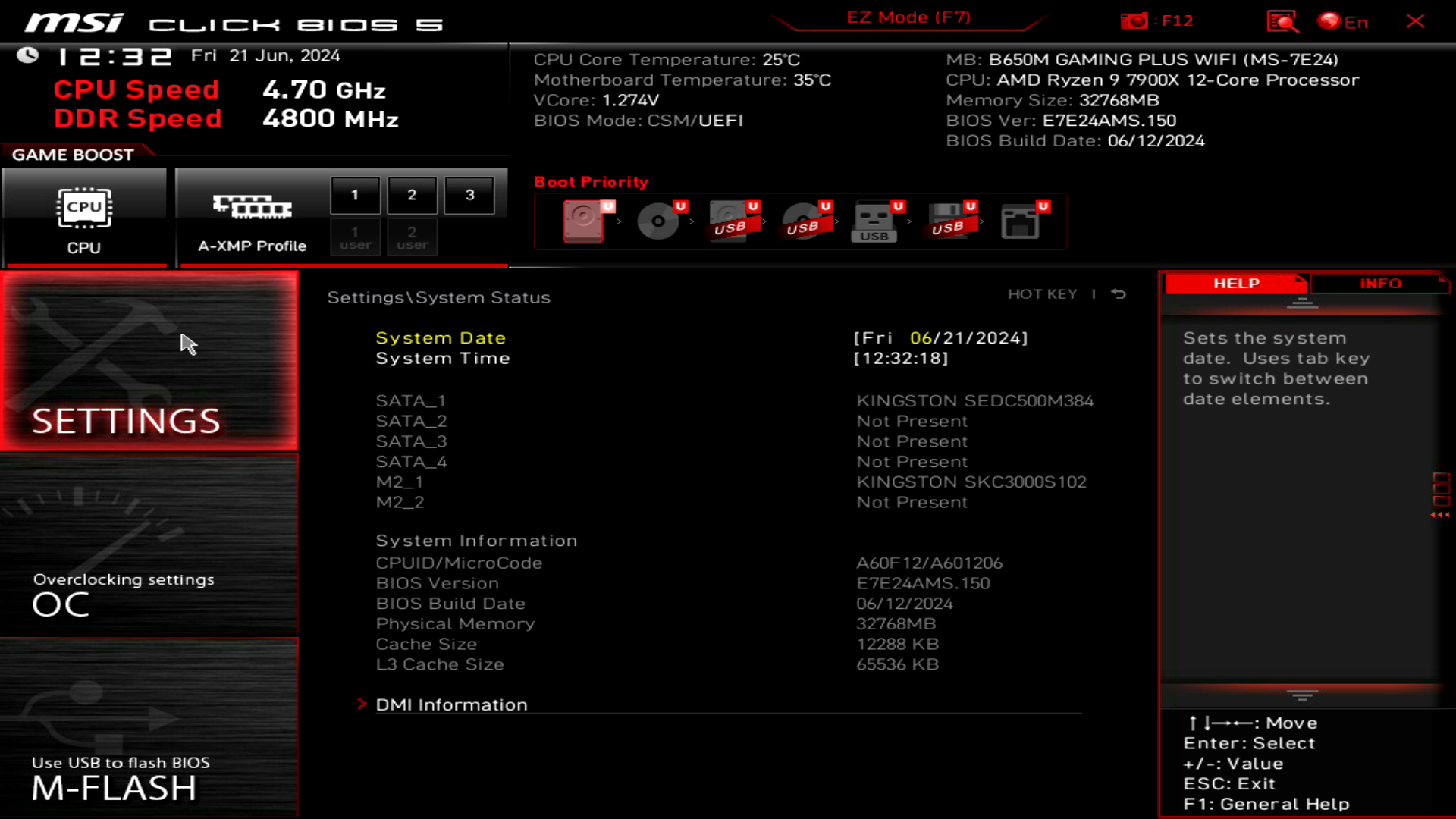 MSI B650M GAMING PLUS WIFI