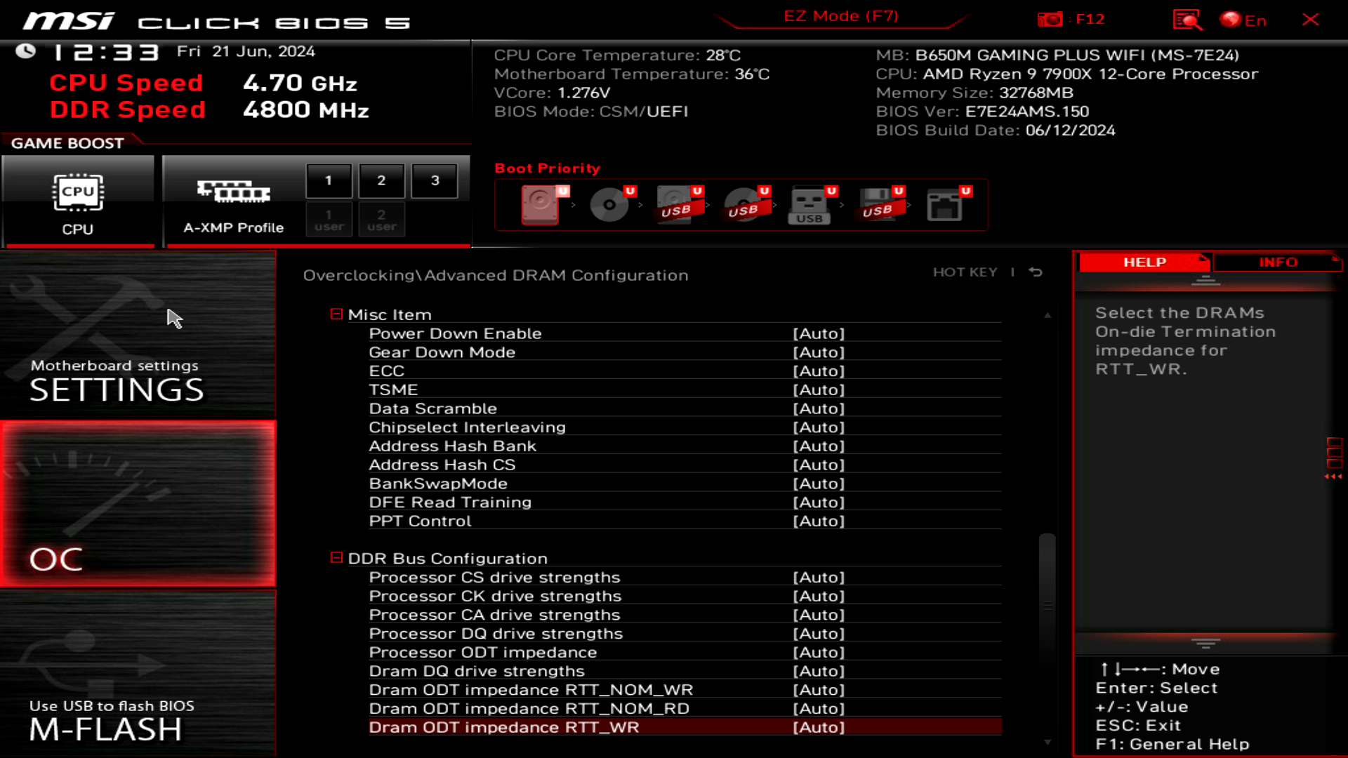 MSI B650M GAMING PLUS WIFI