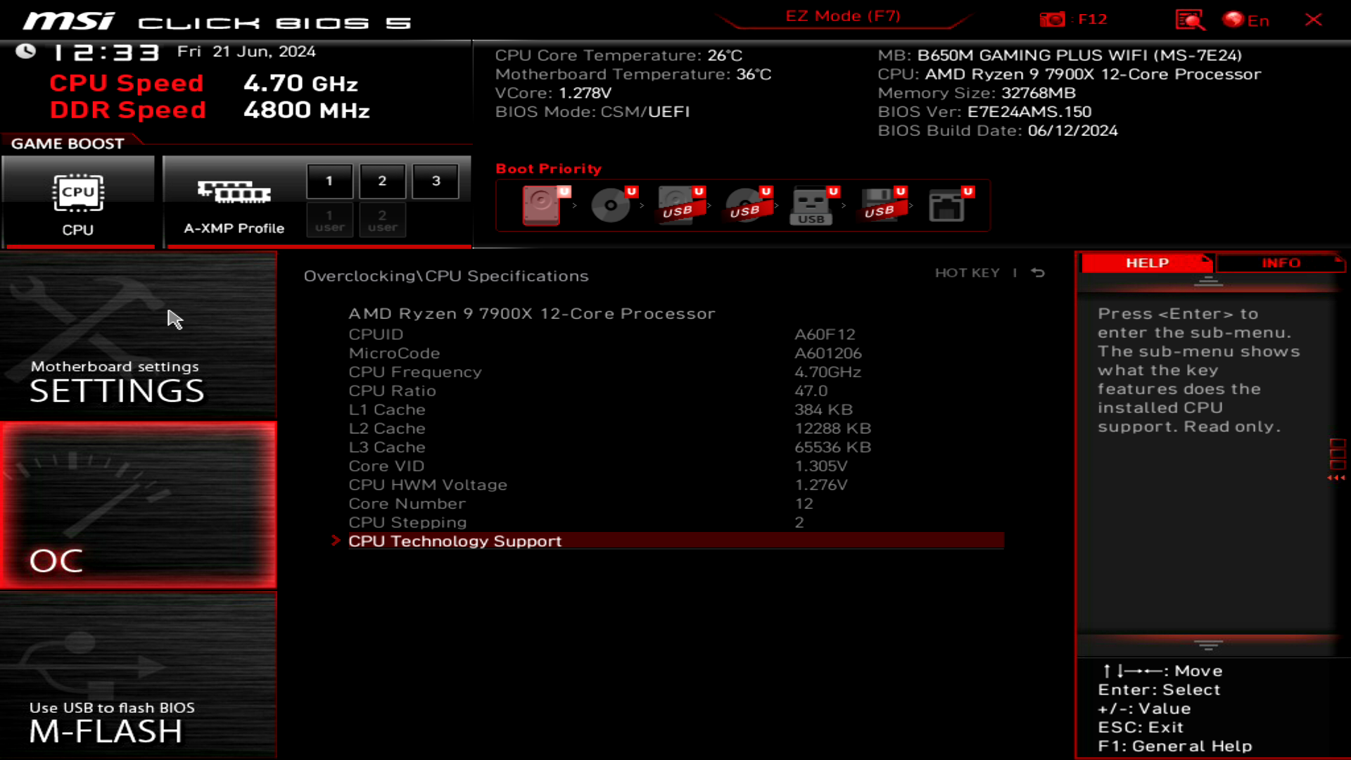 MSI B650M GAMING PLUS WIFI