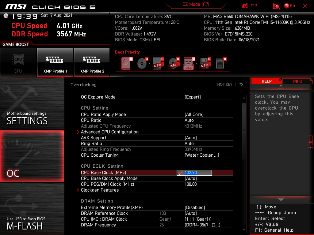 MSI MAG B560 Tomahawk WiFi