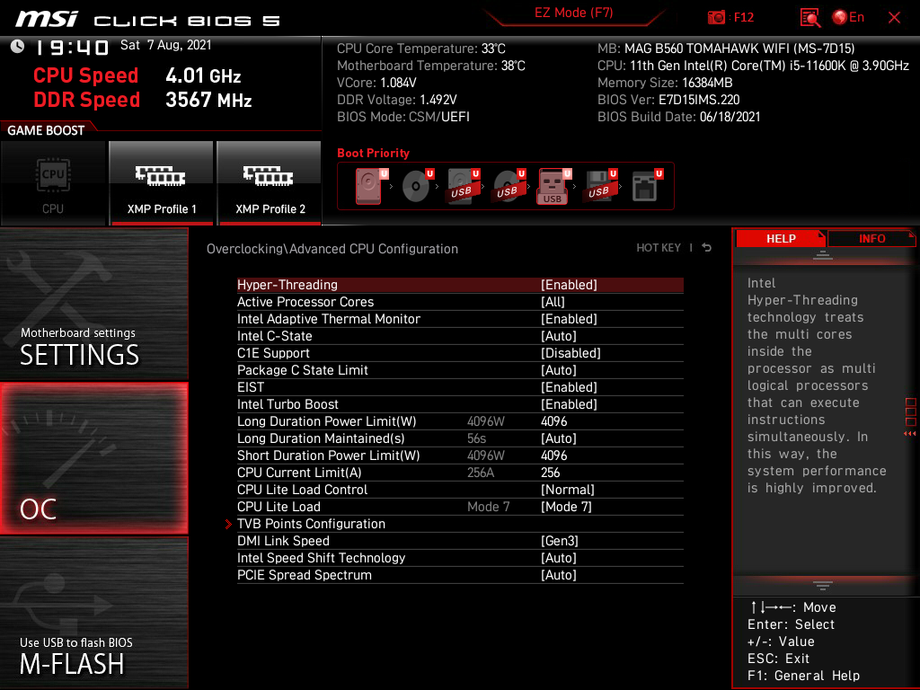 MSI MAG B560 Tomahawk WiFi