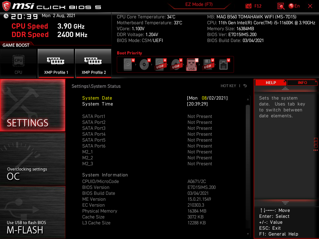 MSI MAG B560 Tomahawk WiFi