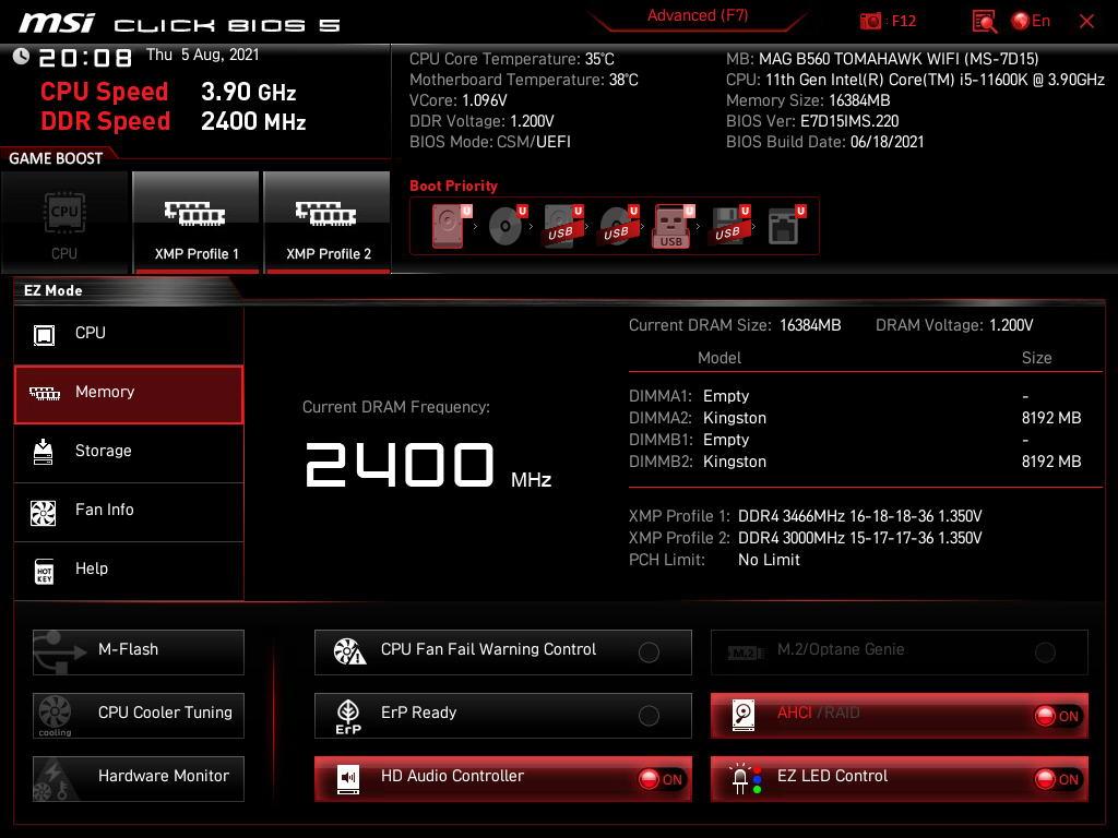 MSI MAG B560 Tomahawk WiFi