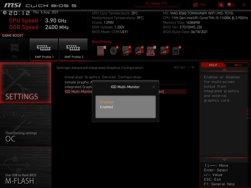 MSI MAG B560 Tomahawk WiFi