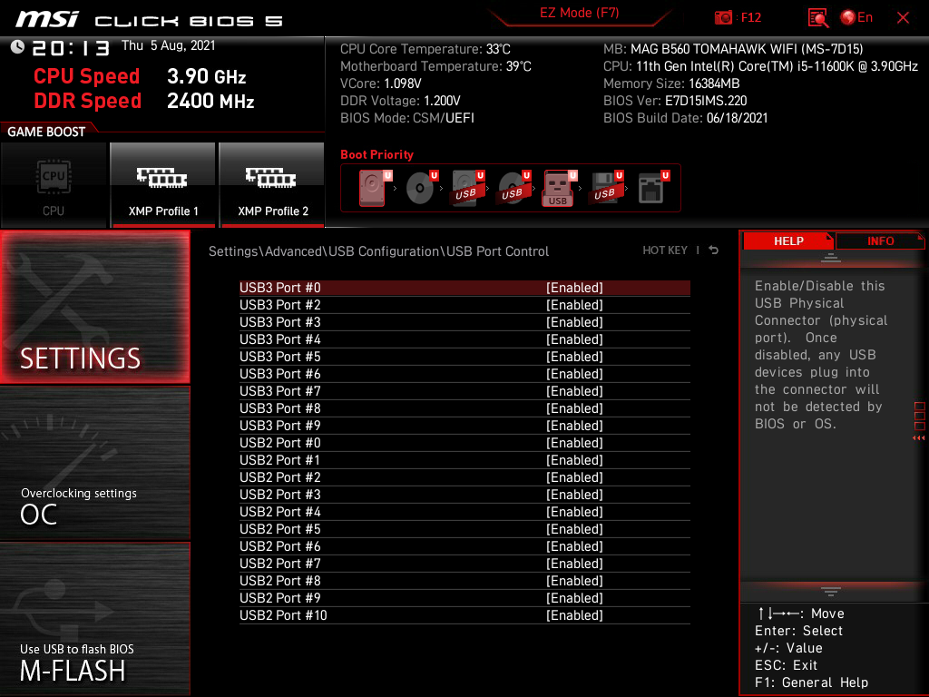 MSI MAG B560 Tomahawk WiFi