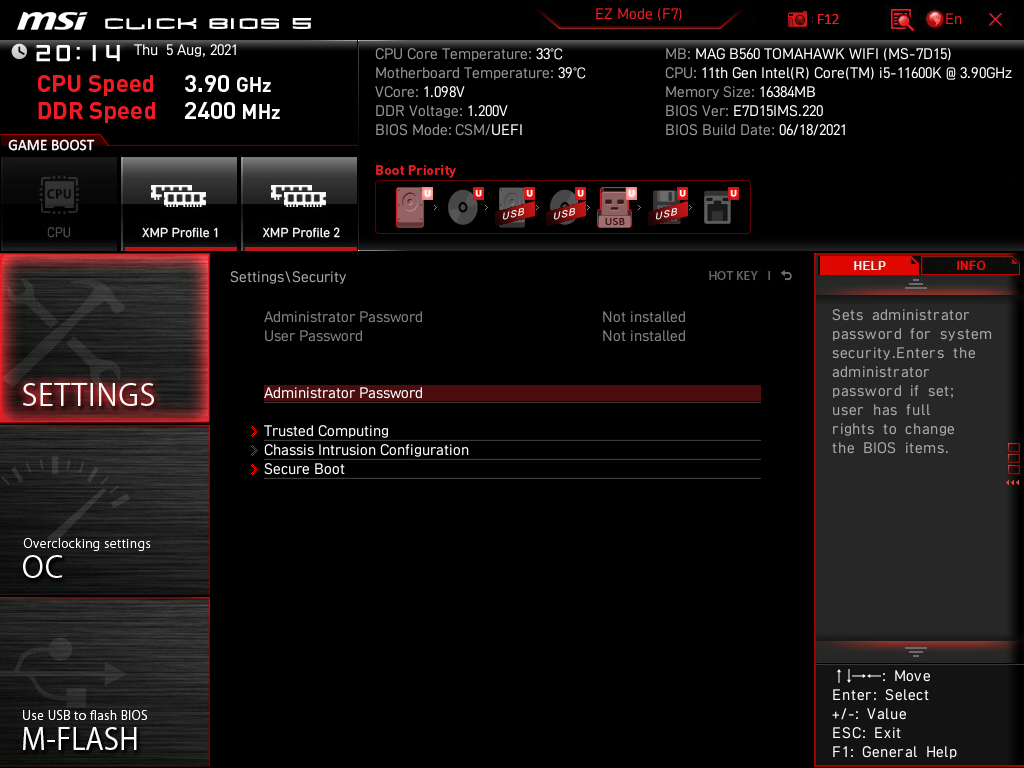 MSI MAG B560 Tomahawk WiFi