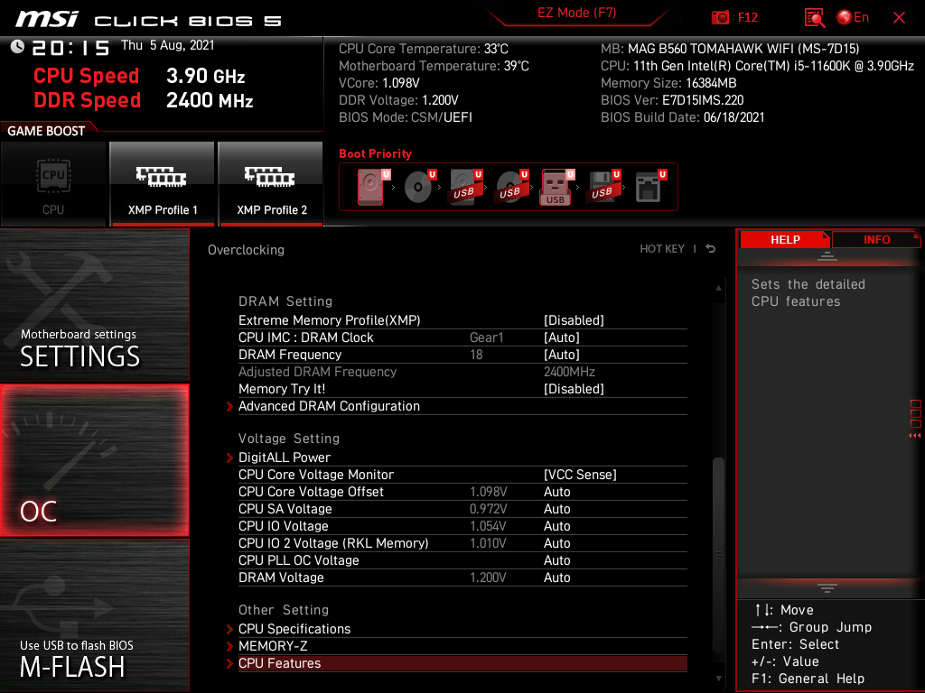 MSI MAG B560 Tomahawk WiFi