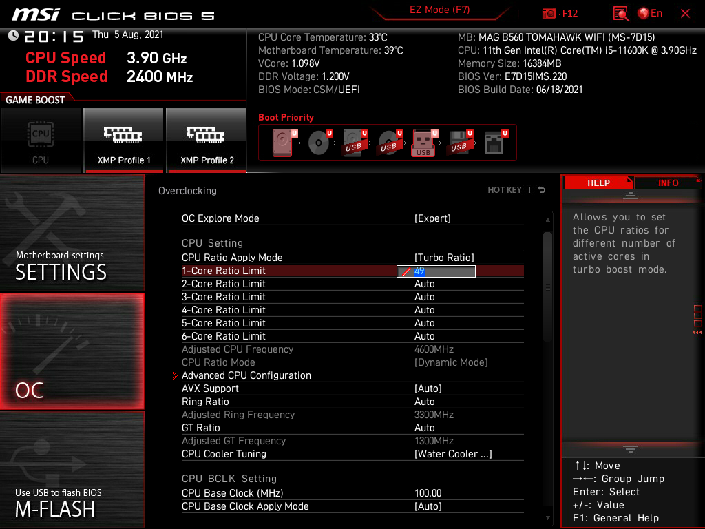 MSI MAG B560 Tomahawk WiFi