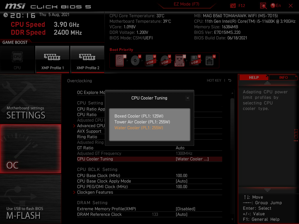 MSI MAG B560 Tomahawk WiFi