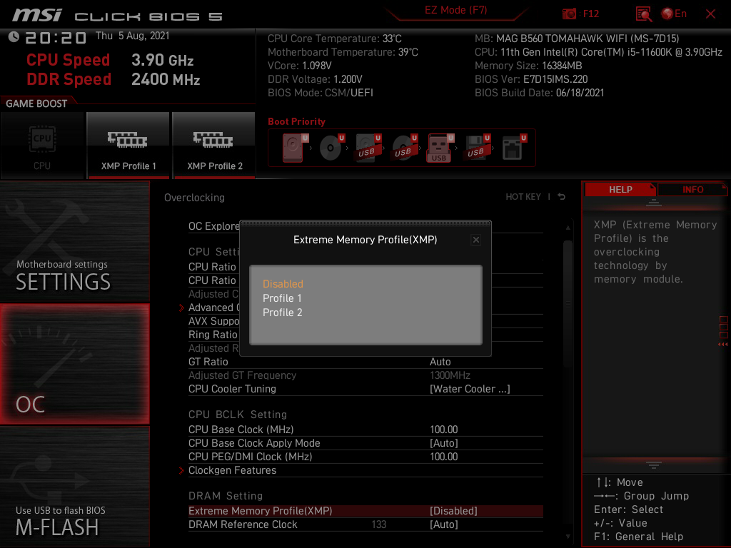 MSI MAG B560 Tomahawk WiFi