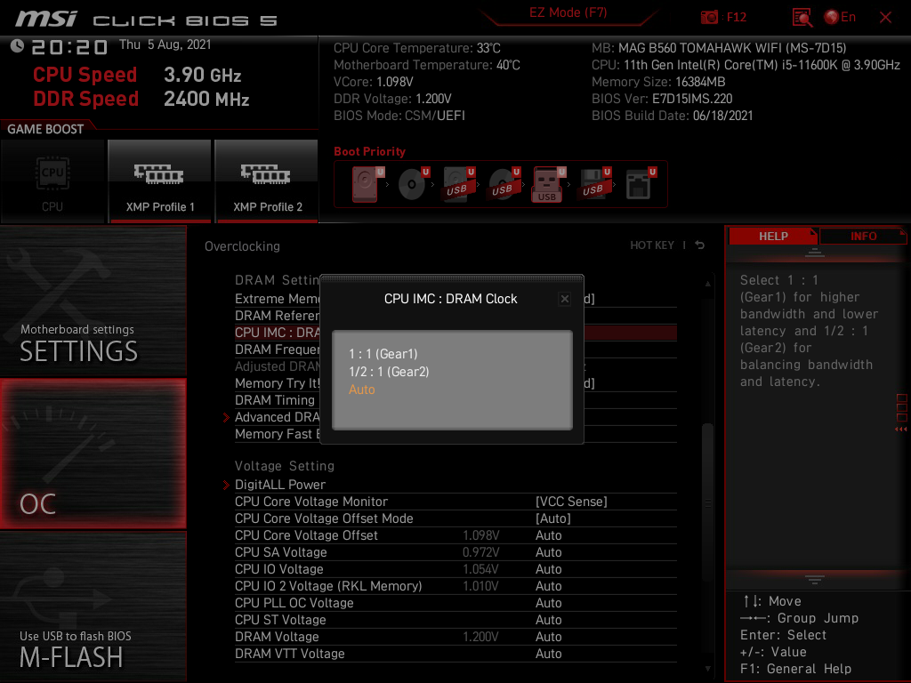 MSI MAG B560 Tomahawk WiFi