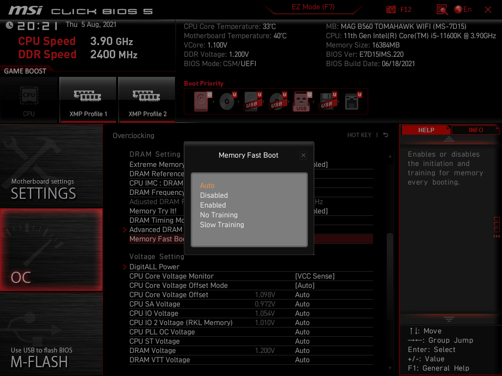 MSI MAG B560 Tomahawk WiFi