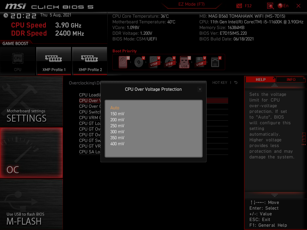 MSI MAG B560 Tomahawk WiFi