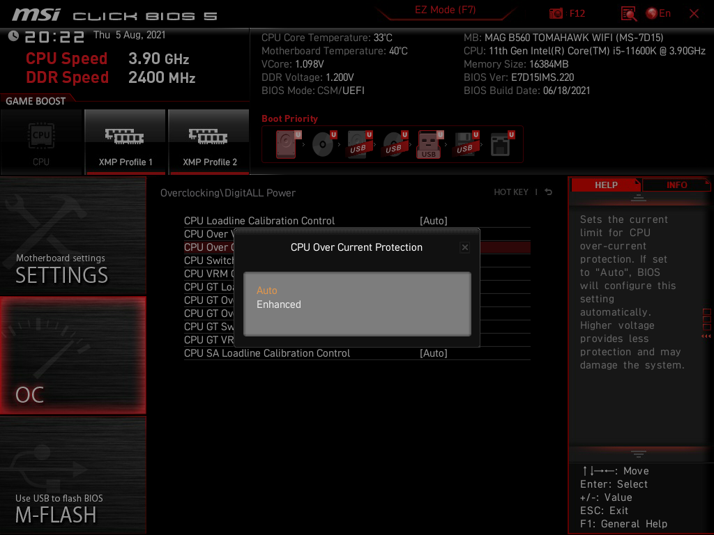 MSI MAG B560 Tomahawk WiFi