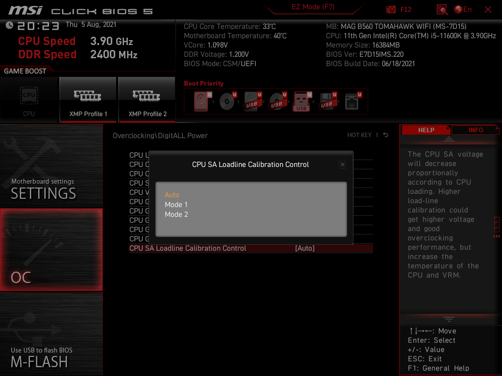 MSI MAG B560 Tomahawk WiFi