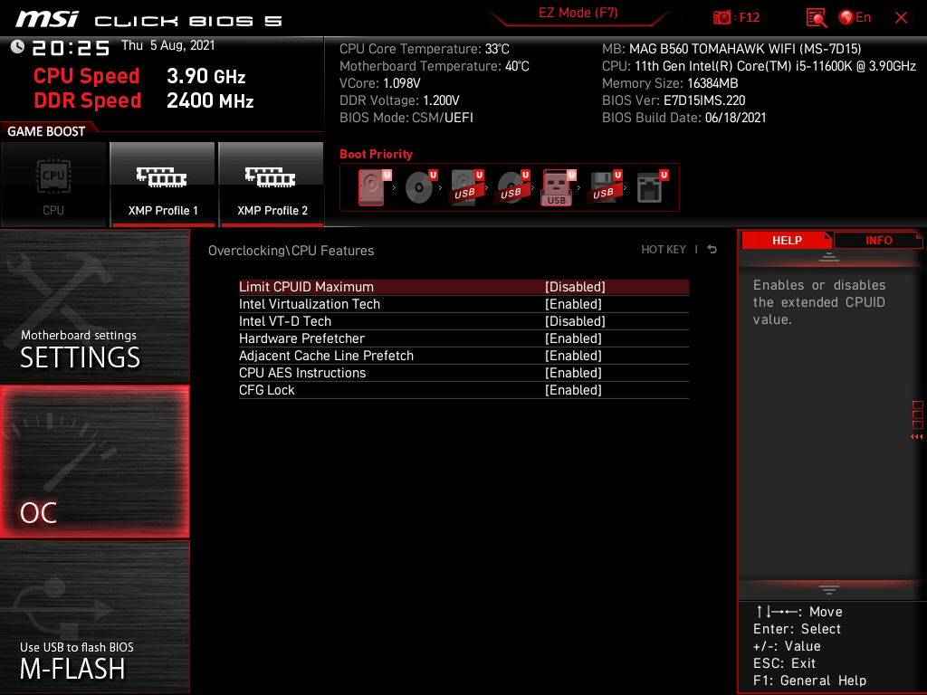 MSI MAG B560 Tomahawk WiFi