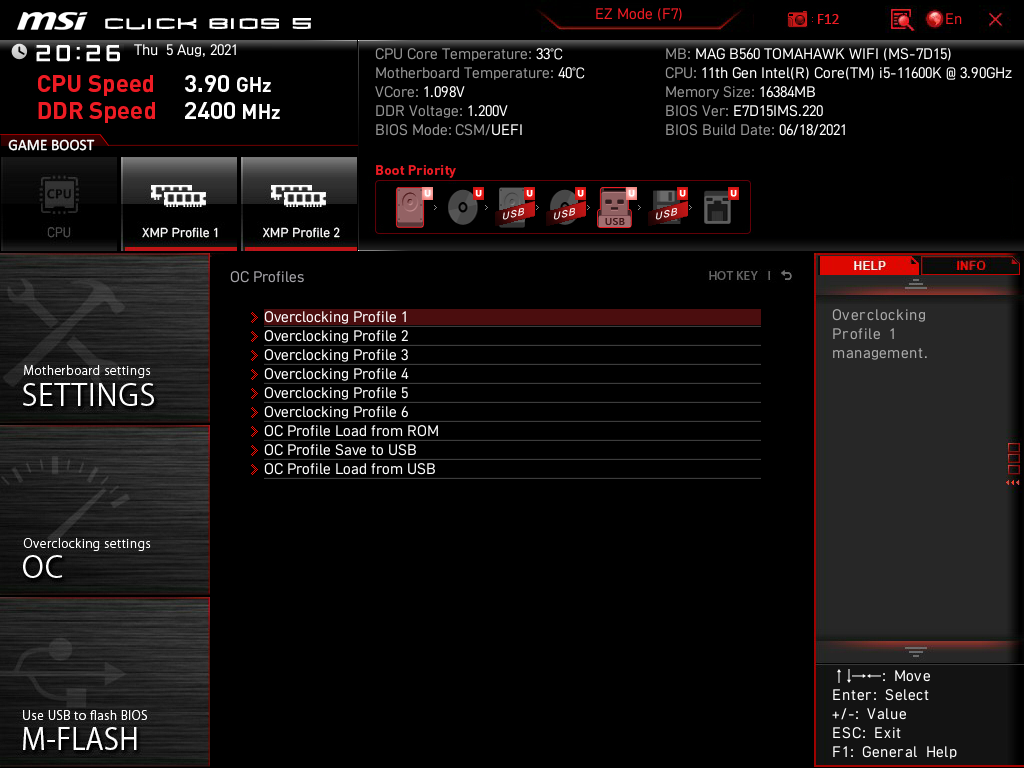 MSI MAG B560 Tomahawk WiFi