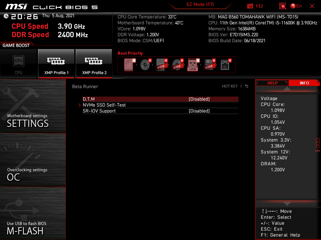 MSI MAG B560 Tomahawk WiFi