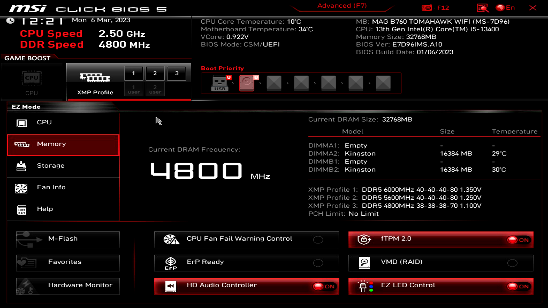 MSI MAG B760 Tomahawk WIFI