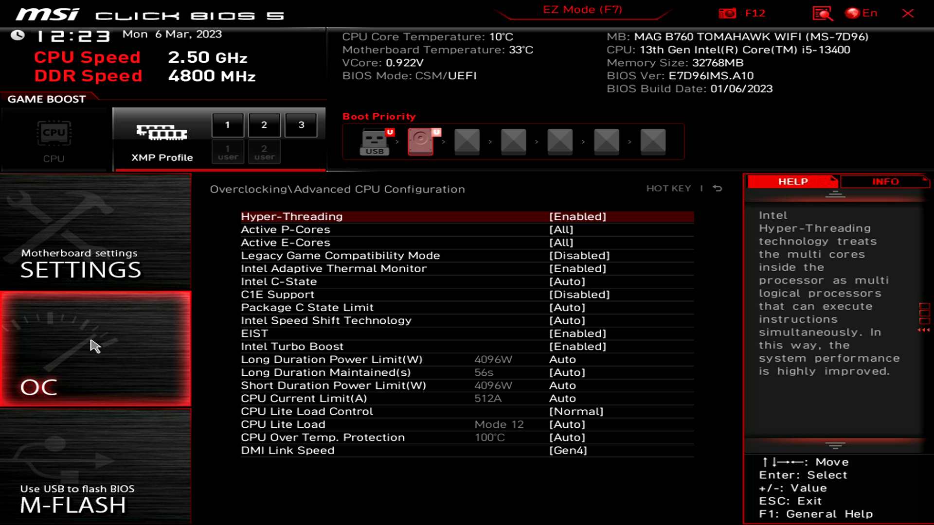 MSI MAG B760 Tomahawk WIFI