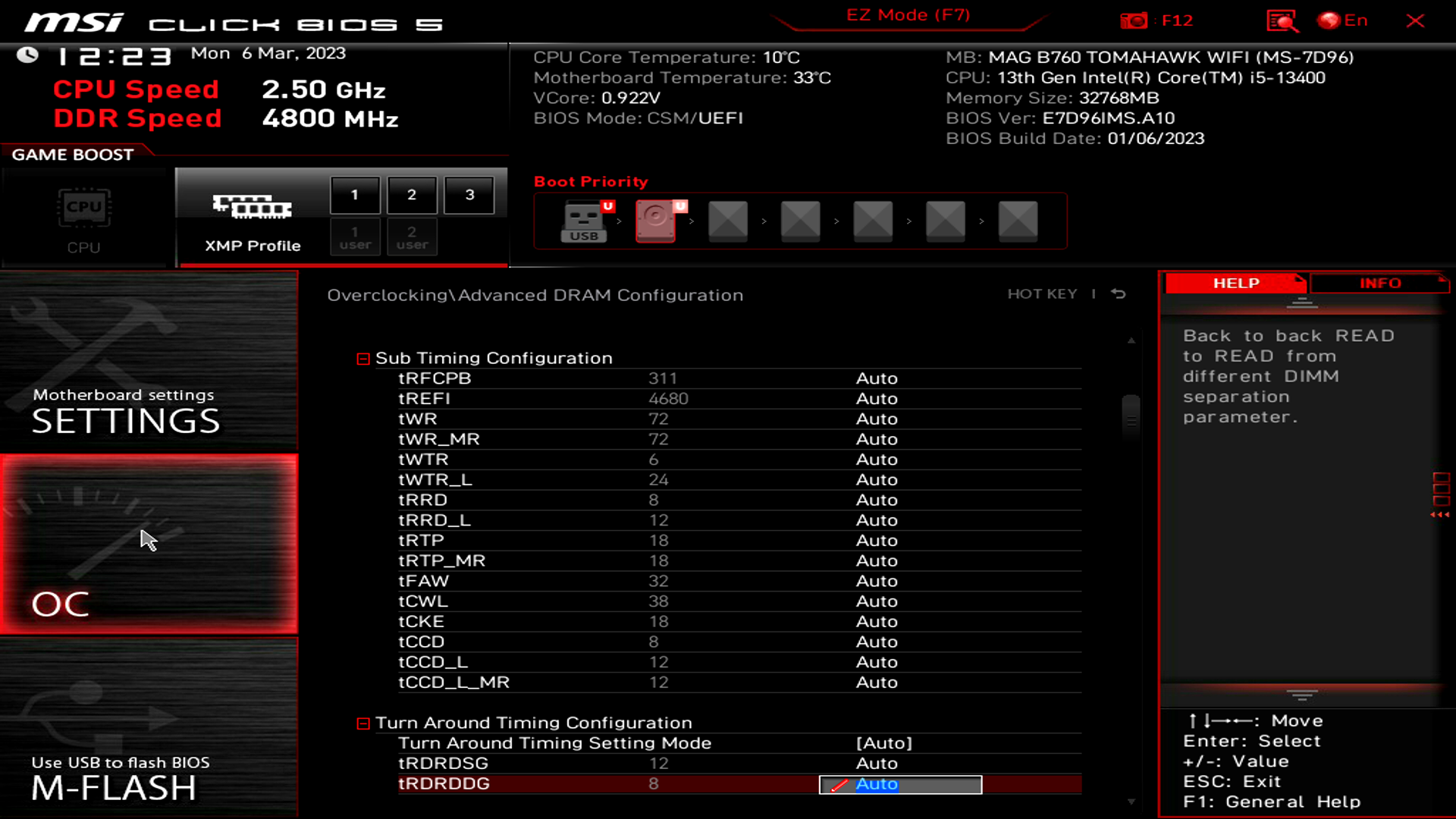 MSI MAG B760 Tomahawk WIFI