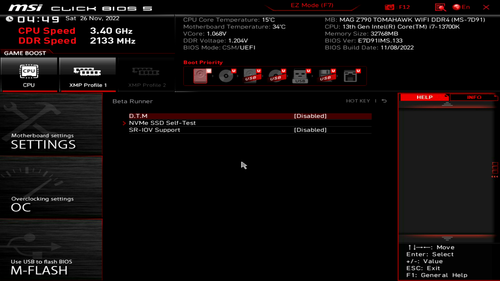 MSI MAG Z790 Tomahawk WiFi DDR4