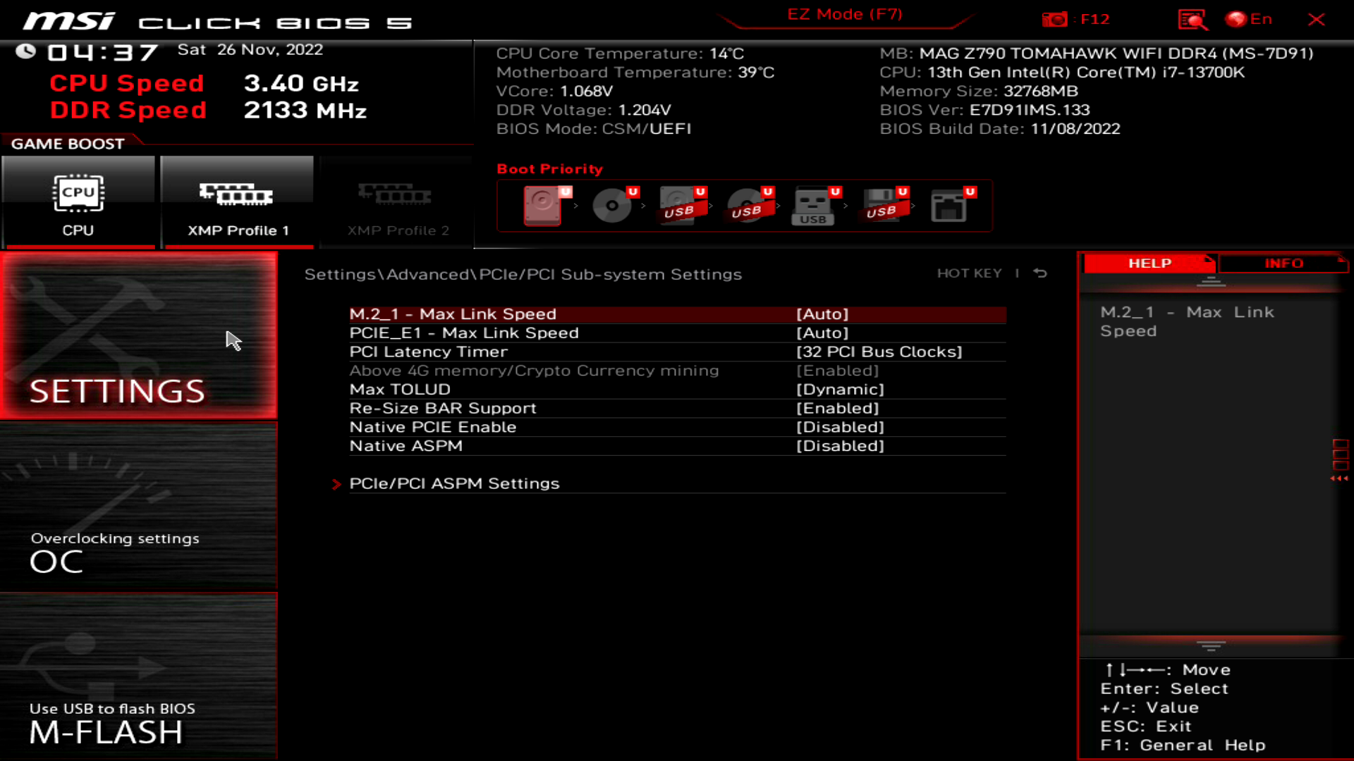 MSI MAG Z790 Tomahawk WiFi DDR4