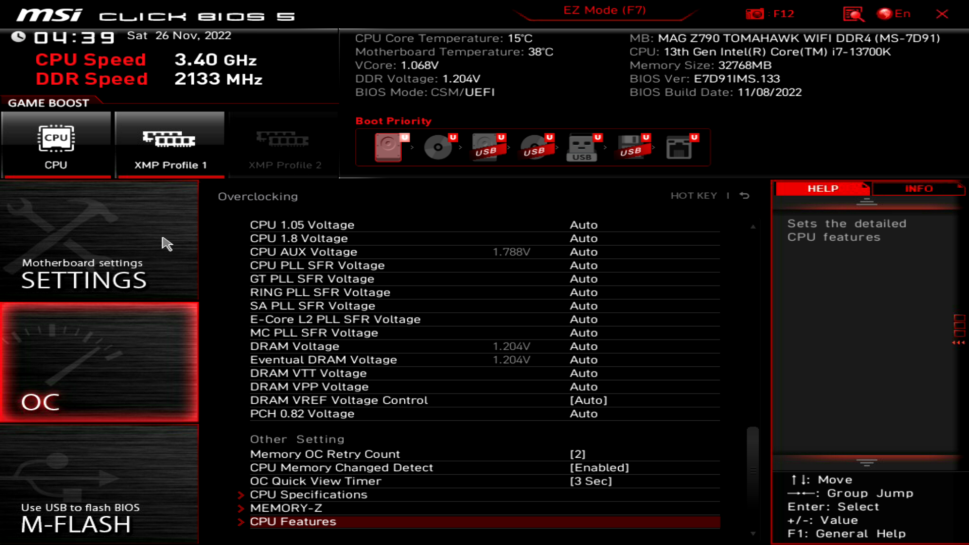 MSI MAG Z790 Tomahawk WiFi DDR4