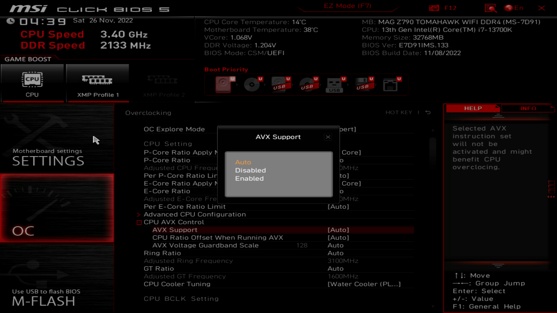 MSI MAG Z790 Tomahawk WiFi DDR4