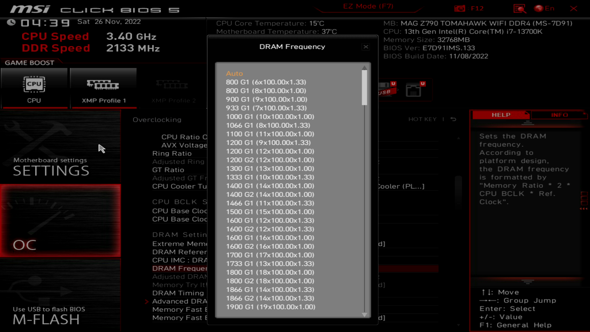 MSI MAG Z790 Tomahawk WiFi DDR4