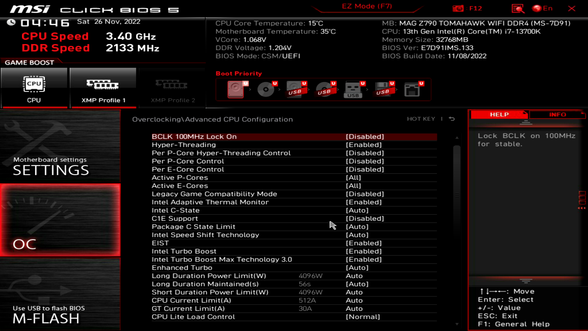 MSI MAG Z790 Tomahawk WiFi DDR4