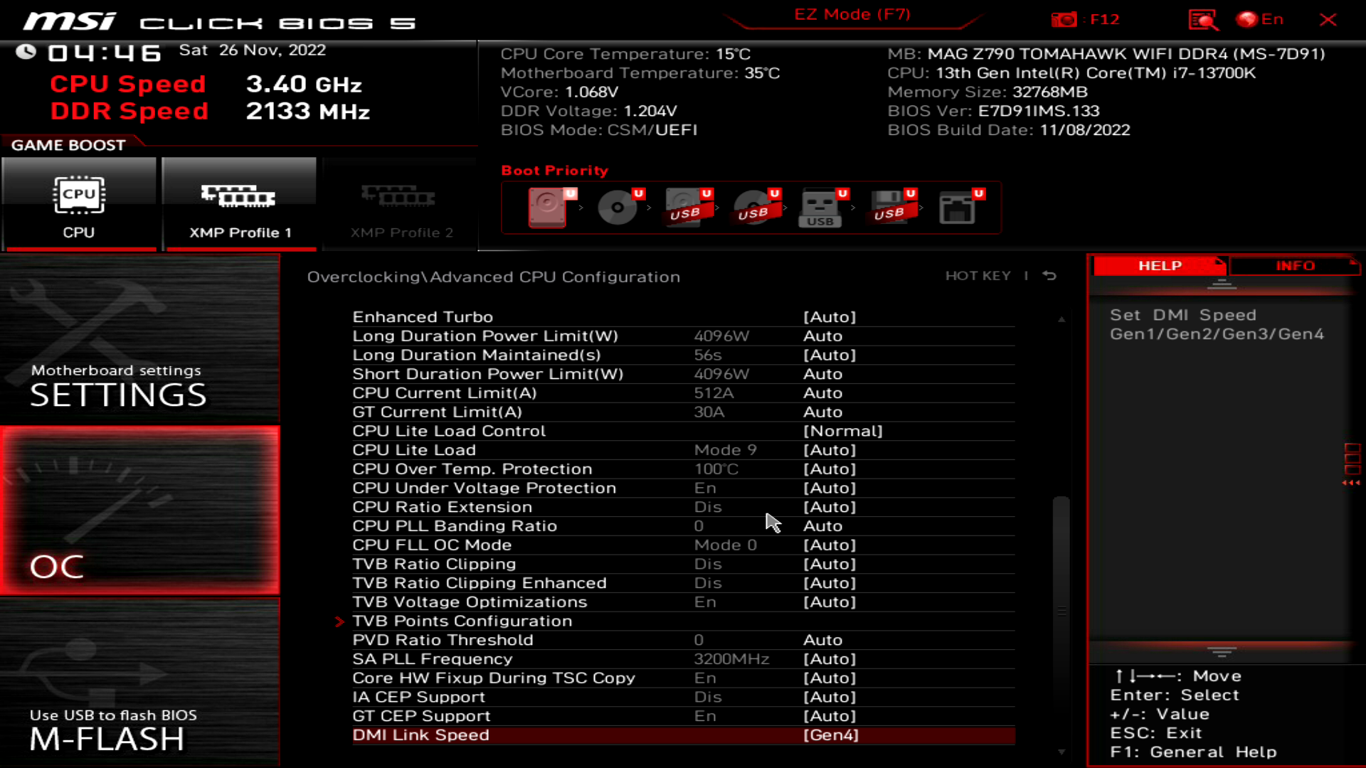 MSI MAG Z790 Tomahawk WiFi DDR4