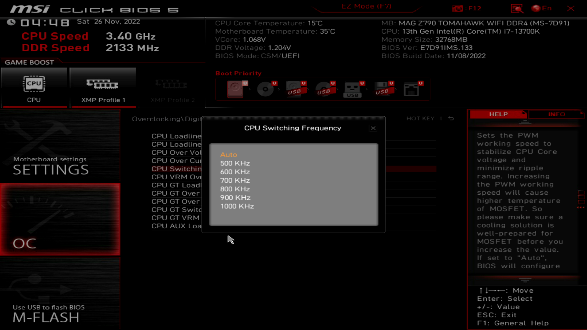 MSI MAG Z790 Tomahawk WiFi DDR4