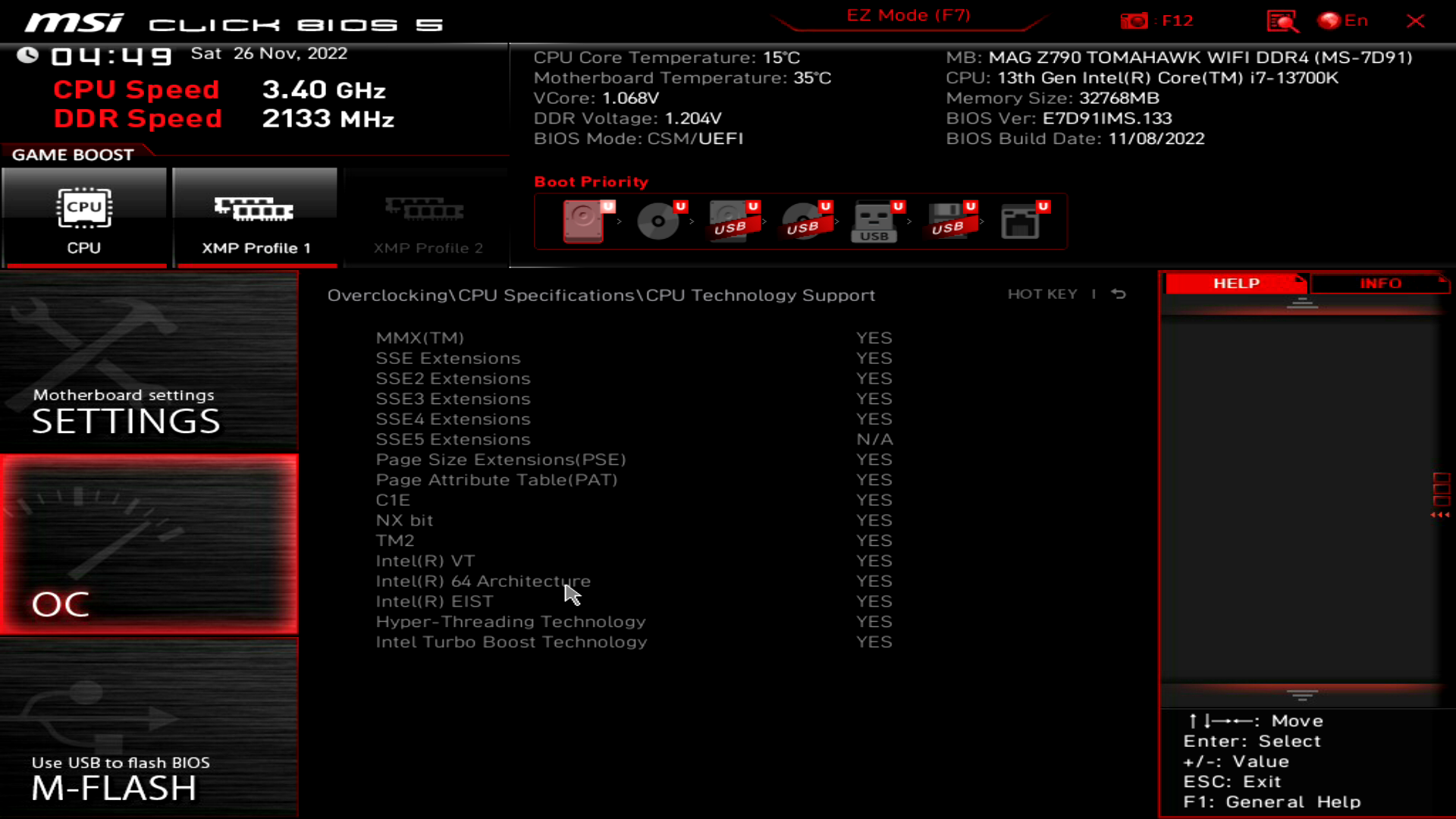 MSI MAG Z790 Tomahawk WiFi DDR4