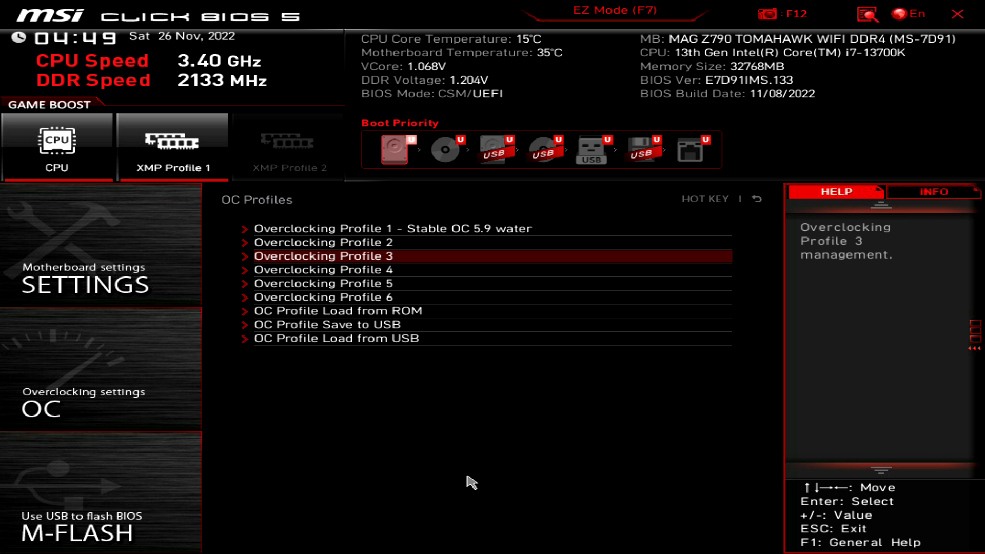 MSI MAG Z790 Tomahawk WiFi DDR4