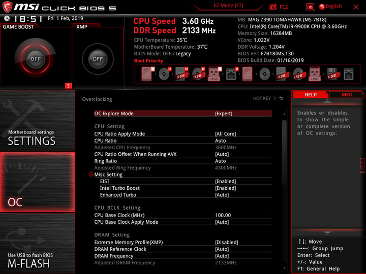 MSI MEG Z390 Tomahawk